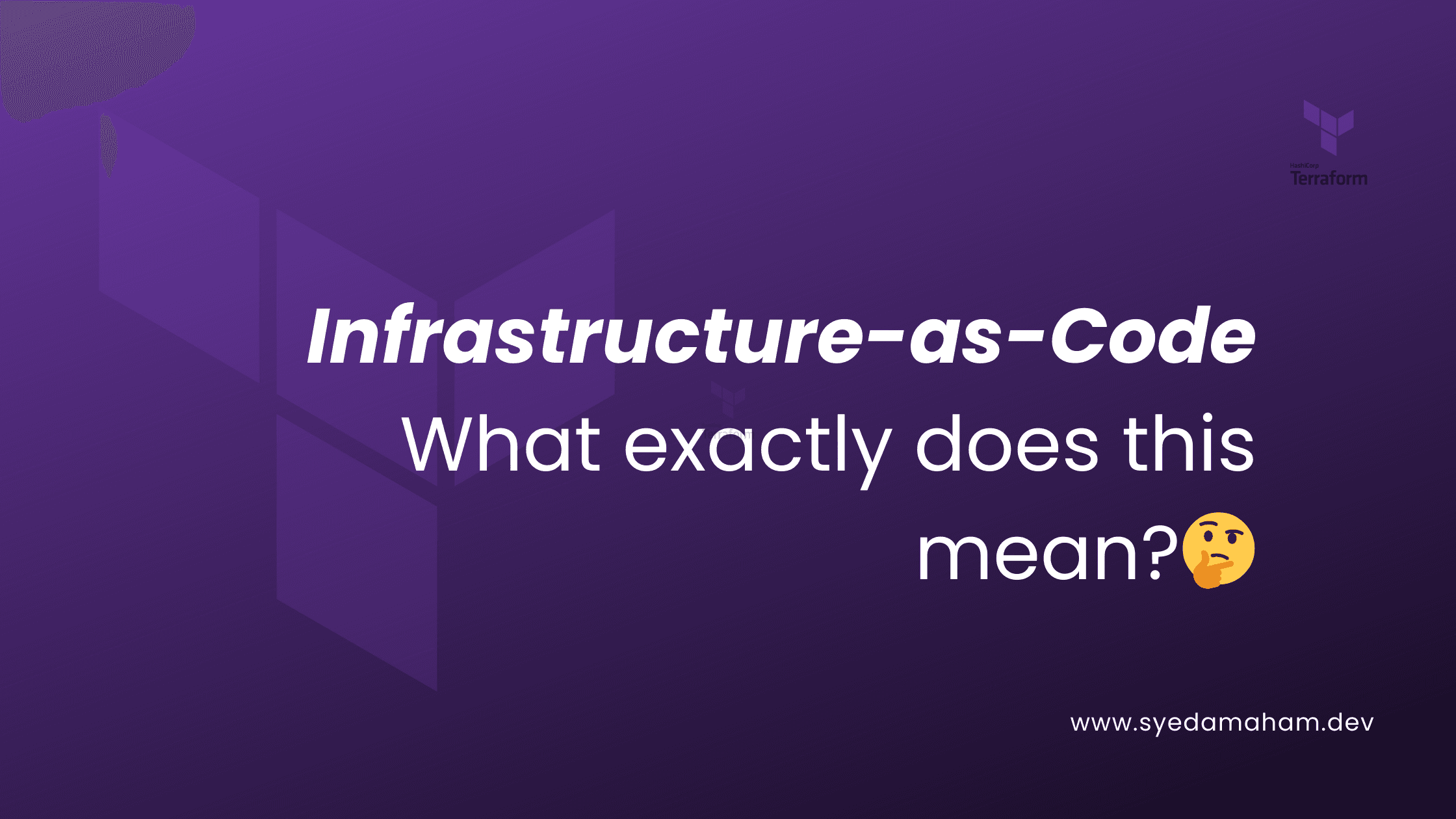 Infrastructure-as-Code What exactly does this mean? π€