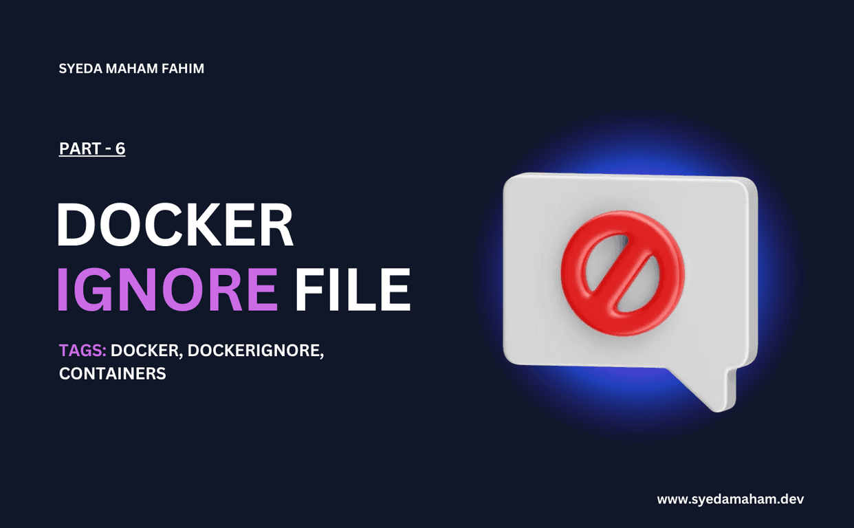 π€·πΌββοΈ Dockerignore file - Part 6